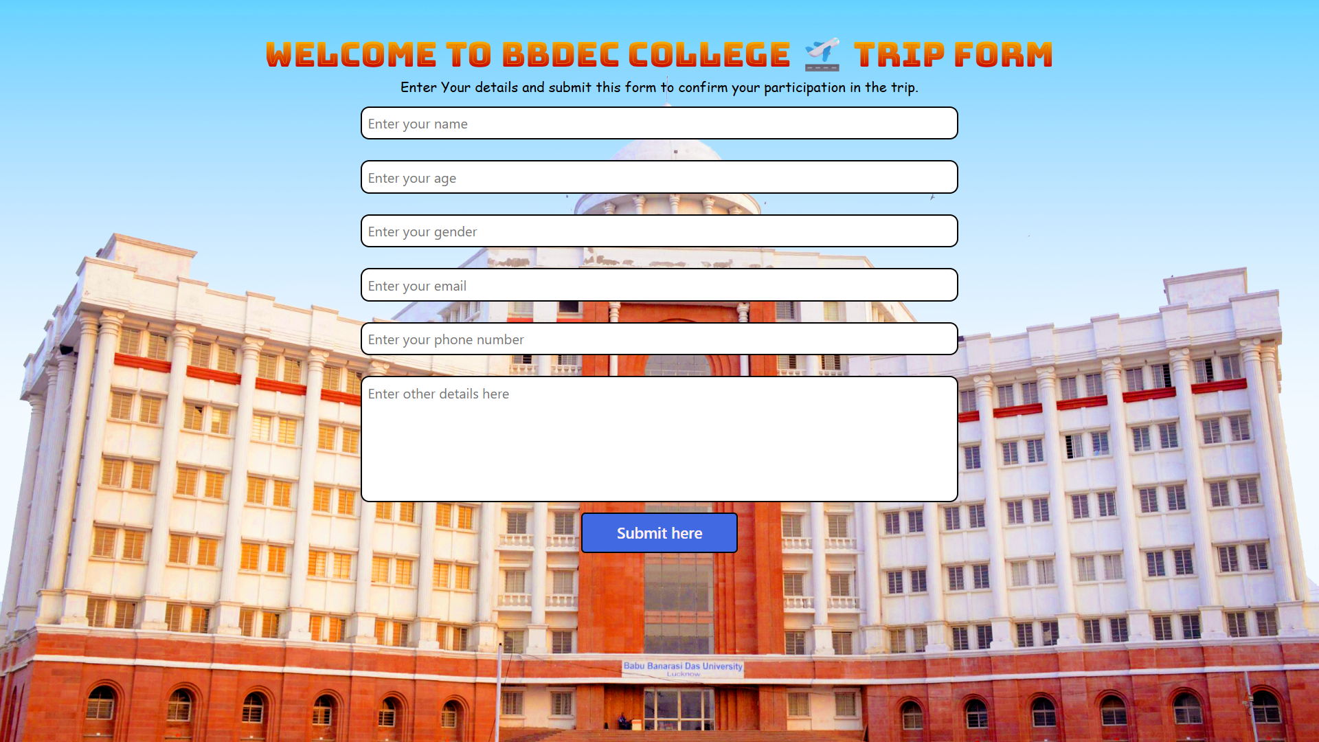 College-Trip-Form-PHP-Project